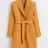 Best Sale & Other Stories Tailored Tie-Waist Blazer Dress Yellow