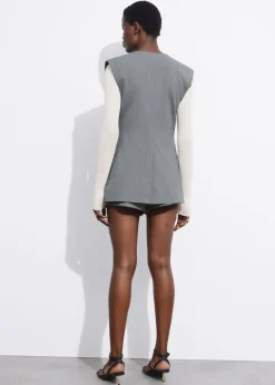 Sale & Other Stories Tailored Vest Grey