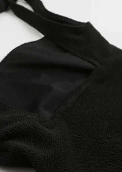 Sale & Other Stories Textured Bow Tie Swimsuit