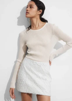 Online & Other Stories Textured Mini Skirt