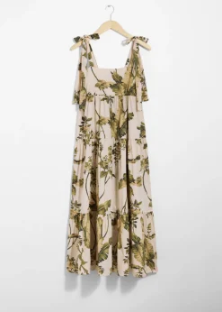 Sale & Other Stories Tiered Tie-Strap Midi Dress
