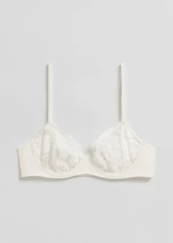 Outlet & Other Stories Underwire Poppy Lace Bra Ivory
