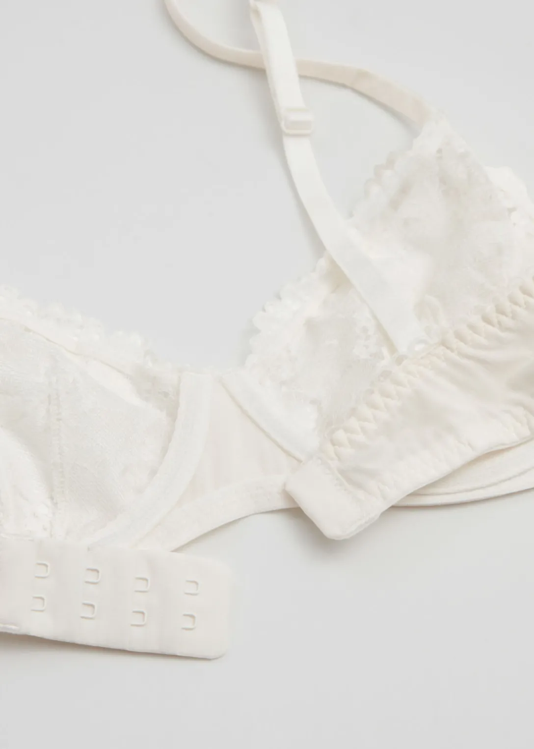 Outlet & Other Stories Underwire Poppy Lace Bra Ivory