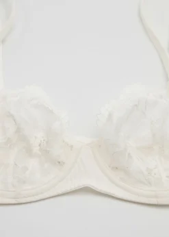 Outlet & Other Stories Underwire Poppy Lace Bra Ivory