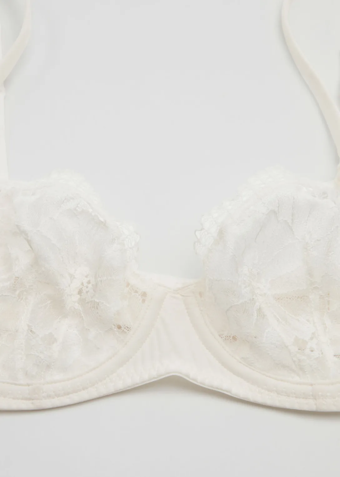 Outlet & Other Stories Underwire Poppy Lace Bra Ivory