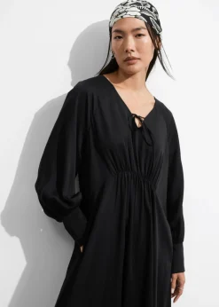 Sale & Other Stories V-Cut Satin Midi Dress