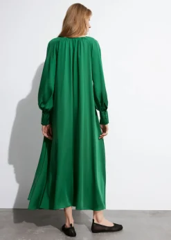Sale & Other Stories V-Cut Satin Midi Dress