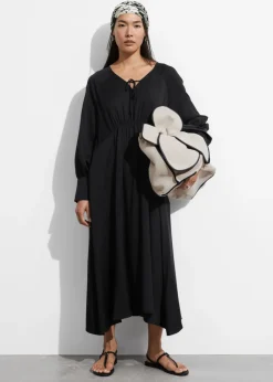 Sale & Other Stories V-Cut Satin Midi Dress