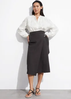 Online & Other Stories Voluminous Floral-Appliqué Blouse
