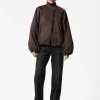 Shop & Other Stories Voluminous-Sleeve Bomber Jacket Dark Brown