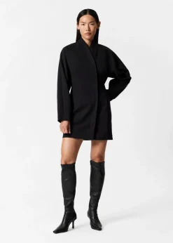 Discount & Other Stories Waisted Blazer Dress Black