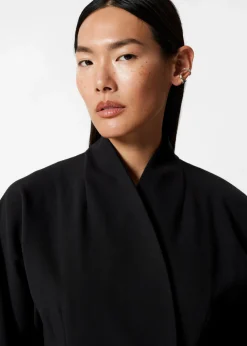Discount & Other Stories Waisted Blazer Dress Black