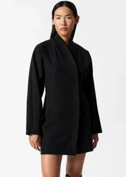 Discount & Other Stories Waisted Blazer Dress Black