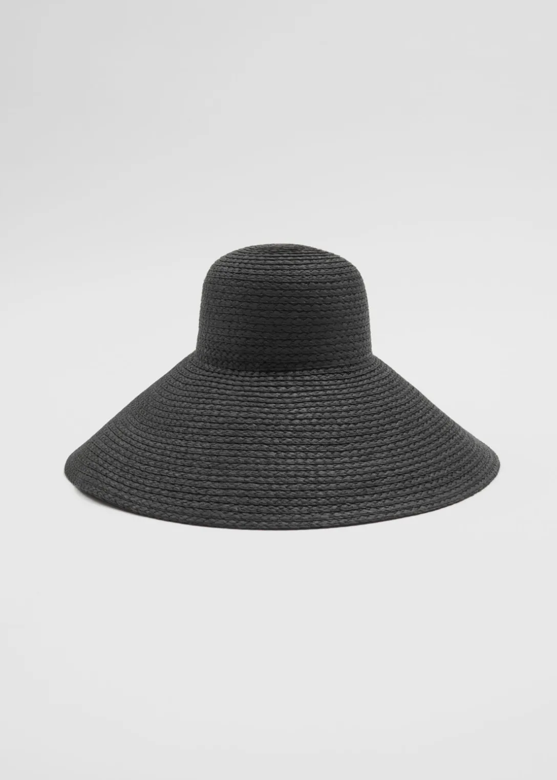 Cheap & Other Stories Wide Brim Straw Hat Black