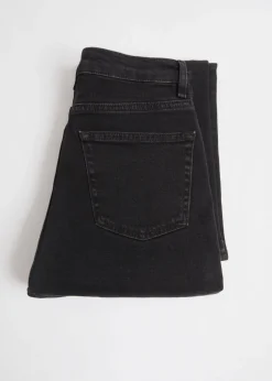 Shop & Other Stories Wide Leg Cropped Jeans Black