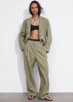 Hot & Other Stories Wide Linen Trousers