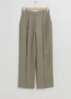 Hot & Other Stories Wide Linen Trousers