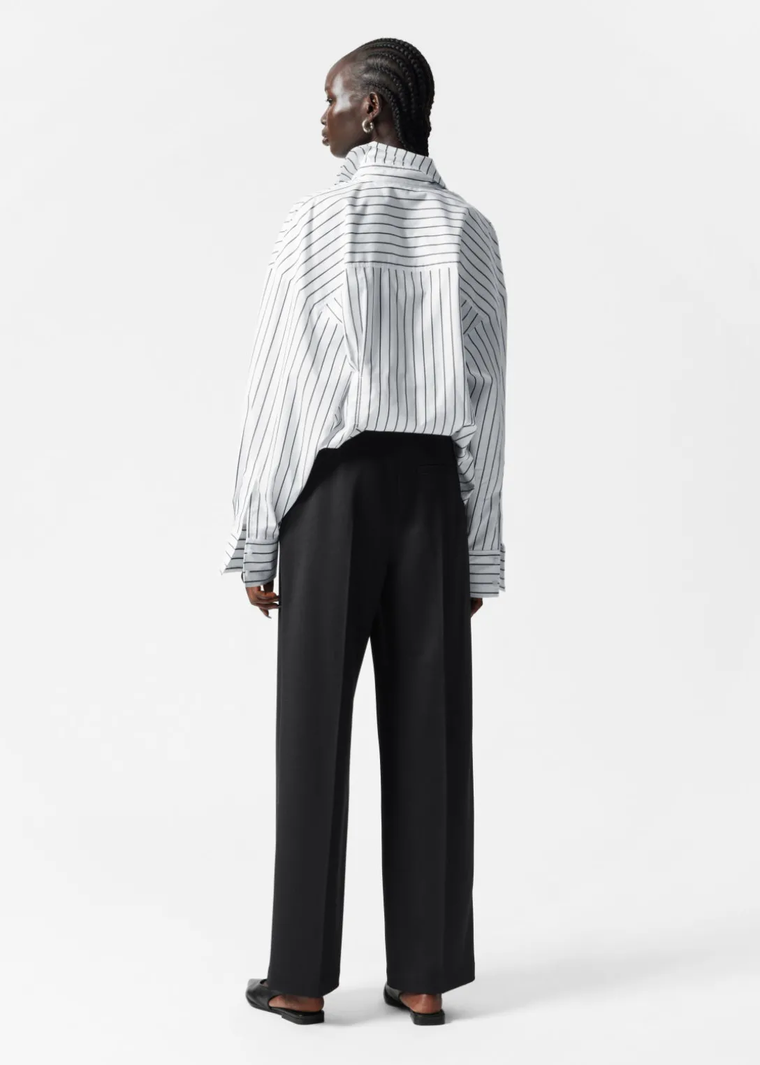 Cheap & Other Stories Wide Sailor Trousers Black
