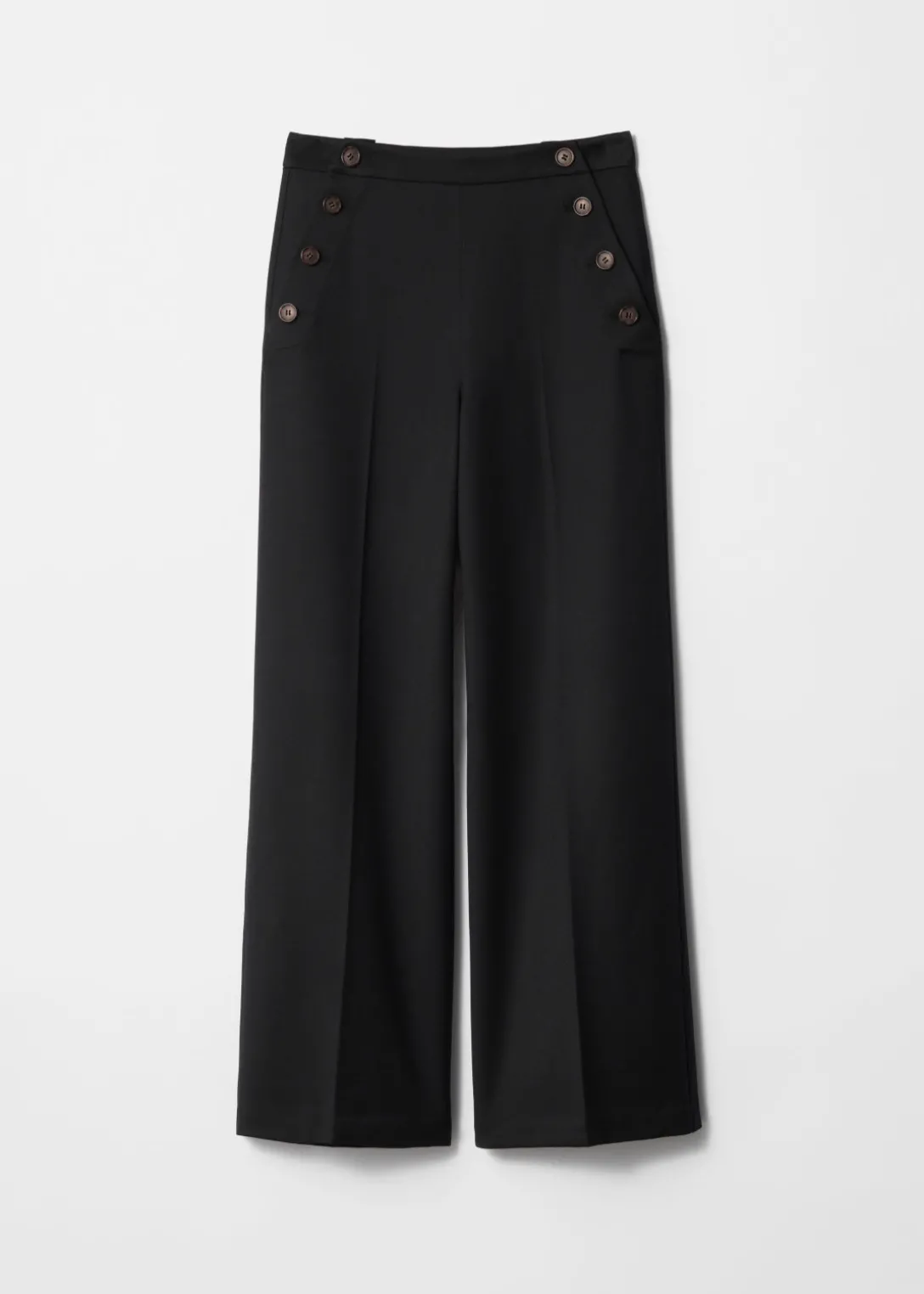 Cheap & Other Stories Wide Sailor Trousers Black