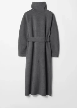 Hot & Other Stories Wool-Blend Funnel-Collar Coat