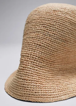Cheap & Other Stories Woven Raffia Bucket Hat Straw