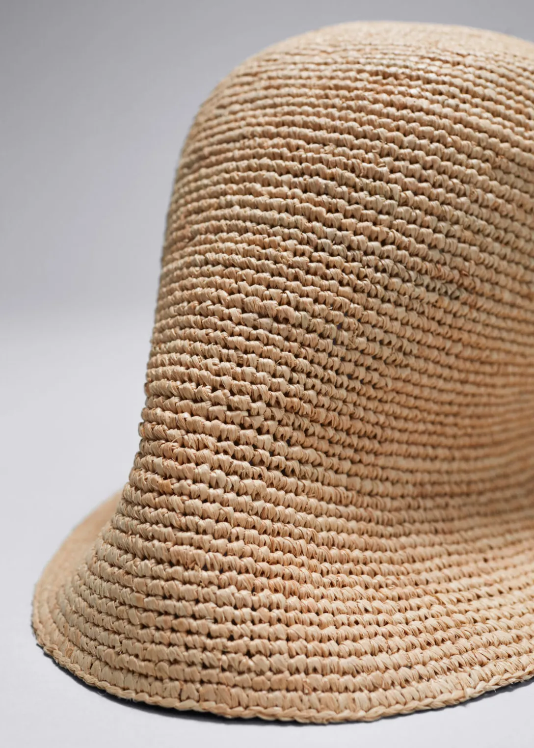 Cheap & Other Stories Woven Raffia Bucket Hat Straw
