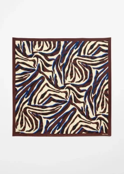 Online & Other Stories Zebra-Print Scarf Mahogany